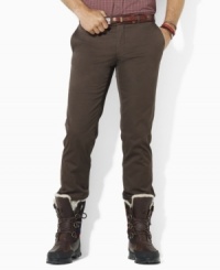 A trim-fitting chino pant makes the grade as an everyday favorite with a hint of stretch and a softly faded wash. A trim-fitting chino pant makes the grade as an everyday favorite with a hint of stretch and a softly faded wash.