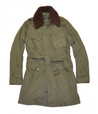 Ralph Lauren Black Label Men Fashion Knee Long Jacket (M, Dark olive green/brown) Ralph Lauren Black Label Men Fashion Knee Long Jacket (M, Dark olive green/brown)