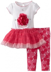 Sweet Heart Rose Baby-girls Infant Birthday Theme Legging Set, Pink/White, 24 Months