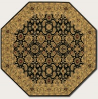 Couristan 8198/2596 ROYAL KASHIMAR Ushak 63-Inch by 90-Inch Wool Area Rug, Black/Deep Maple Couristan 8198/2596 ROYAL KASHIMAR Ushak 63-Inch by 90-Inch Wool Area Rug, Black/Deep Maple