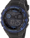 Armitron Men's 40/8240BLU Black Resin Metalic Blue Bezel Chronograph Watch