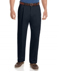 Whether for work or the weekend, you'll keep reaching for the true comfort and effortless style of these Haggar pants. Whether for work or the weekend, you'll keep reaching for the true comfort and effortless style of these Haggar pants.