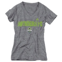 MLS Seattle Sounders FC Universal Roughed Up Tri-Blend V-Neck Women's T-Shirt MLS Seattle Sounders FC Universal Roughed Up Tri-Blend V-Neck Women's T-Shirt