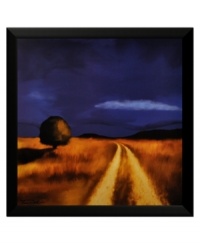 Follow the yellow dirt road through this dramatic country landscape. Golden light emanates from a grassy field below a dark and brooding sky. Follow the yellow dirt road through this dramatic country landscape. Golden light emanates from a grassy field below a dark and brooding sky.