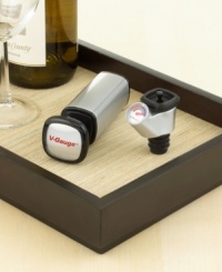 Leftover wine shouldn't be considered a loss. This innovative wine preserver is the first of its kind to actually show you when you've achieved the perfect vacuum, ensuring just the right amount of air removal for flawless flavor the second time around. Five-year warranty. Leftover wine shouldn't be considered a loss. This innovative wine preserver is the first of its kind to actually show you when you've achieved the perfect vacuum, ensuring just the right amount of air removal for flawless flavor the second time around. Five-year warranty.