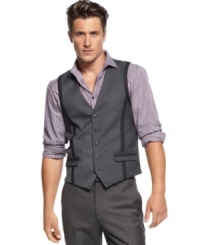 Tailor made. This vest from INC International Concepts polishes off your edge. Tailor made. This vest from INC International Concepts polishes off your edge.