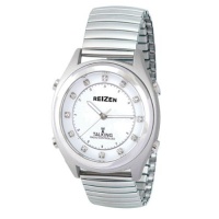 Reizen Talking Atomic Watch Wht Face Chips Expans Reizen Talking Atomic Watch Wht Face Chips Expans