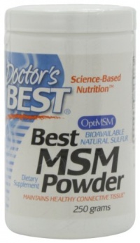 Doctor's Best, Best MSM Powder (1 gram / serving), 250-Grams Doctor's Best, Best MSM Powder (1 gram / serving), 250-Grams