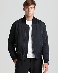 Zip up your look with a classically inspired bomber design from Vince, comfortable and handsome at the same time. Zip up your look with a classically inspired bomber design from Vince, comfortable and handsome at the same time.