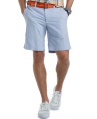 With classic, flat-front styling, these oxford short from Izod are the perfect companion to any casual shirt. With classic, flat-front styling, these oxford short from Izod are the perfect companion to any casual shirt.