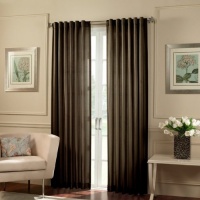 Window Curtains Cooper Back Tab Panel 54 X 95, Brown Window Curtains Cooper Back Tab Panel 54 X 95, Brown