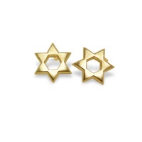 Alex Woo Mini Additions Yellow Star of David Stud Earrings Alex Woo Mini Additions Yellow Star of David Stud Earrings