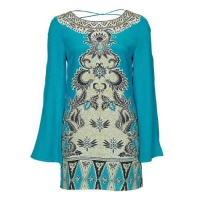 Winter Kate ESHA Dress, Peacock Silk Crepe, Size Medium Winter Kate ESHA Dress, Peacock Silk Crepe, Size Medium