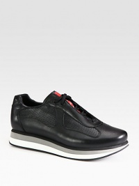 Polished yet practical, this classic sneaker is finely crafted in rich, perforated leather.Leather upperLeather liningPadded insoleRubber soleImported Polished yet practical, this classic sneaker is finely crafted in rich, perforated leather.Leather upperLeather liningPadded insoleRubber soleImported