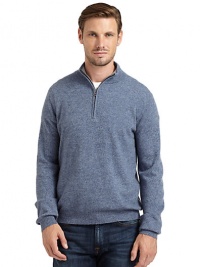 THE LOOKLuxe 2-ply cashmere from expertly maintained inner Mongolian cashmere goatsFeatures long, fine, smooth fibers top-dyed for maximum color saturationHeathered designRibbed funnelneckQuarter-zip closureLong ribbed cuff sleevesRibbed hemTHE MATERIALCashmereCARE & ORIGINDry cleanImportedThis item was originally available for purchase at Saks Fifth Avenue OFF 5TH stores. THE LOOKLuxe 2-ply cashmere from expertly maintained inner Mongolian cashmere goatsFeatures long, fine, smooth fibers top-dyed for maximum color saturationHeathered designRibbed funnelneckQuarter-zip closureLong ribbed cuff sleevesRibbed hemTHE MATERIALCashmereCARE & ORIGINDry cleanImportedThis item was originally available for purchase at Saks Fifth Avenue OFF 5TH stores.
