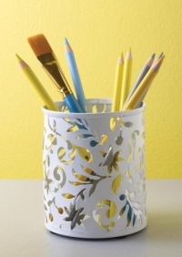Design Ideas Vinea Pencil Cup, White Design Ideas Vinea Pencil Cup, White