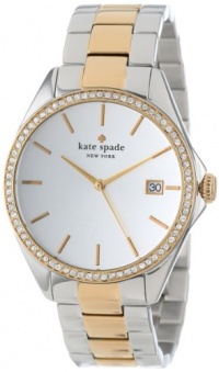 Kate Spade Watches Women's 1YRU0175 Large Two Tone Seaport Crystal Bezel Watch Kate Spade Watches Women's 1YRU0175 Large Two Tone Seaport Crystal Bezel Watch