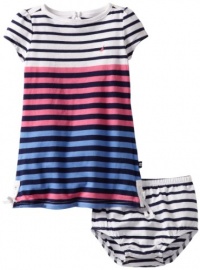 Nautica Baby-girls Infant Engineer Stripe Dress, Pink, 12 Months Nautica Baby-girls Infant Engineer Stripe Dress, Pink, 12 Months