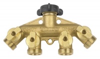 Gilmour Brass 4-Way Connector 44GF