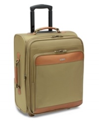 A perfect piece for the modern road warrior, the Hartmann carry-on suitcase combines exceptional craftsmanship with top-flight travel features, including an expandability option to provide a full two-inches of extra packing space. Full warranty. A perfect piece for the modern road warrior, the Hartmann carry-on suitcase combines exceptional craftsmanship with top-flight travel features, including an expandability option to provide a full two-inches of extra packing space. Full warranty.
