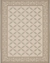 Safavieh CY7107-79A18 Courtyard Collection Indoor/Outdoor Area Rug, 9-Feet by 12-Feet, Beige and Dark Beige