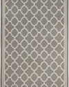 Safavieh Courtyard Collection CY6918-246 Grey and Beige Indoor/Outdoor Area Rug, 2-Feet 7-Inch by 5-Feet
