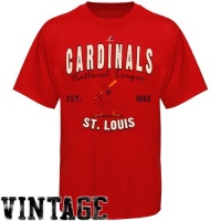 St. Louis Cardinals Retro Vintage Cooperstown Barney Red T-Shirt St. Louis Cardinals Retro Vintage Cooperstown Barney Red T-Shirt