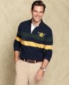 Join the preppy crew for fall with this classic rugby from Tommy Hilfiger.