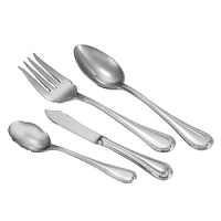 Reminiscent of the paths that stars trace across the sky, an ethereal ring and dots encircle every piece of Etoile flatware. Made of durable 18/10 stainless steel, Etoile offers a classic elegance that will set a beautiful table -- be it today or twenty years from now. Reminiscent of the paths that stars trace across the sky, an ethereal ring and dots encircle every piece of Etoile flatware. Made of durable 18/10 stainless steel, Etoile offers a classic elegance that will set a beautiful table -- be it today or twenty years from now.