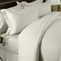 Egyptian Linens 1200-Thread-Count Egyptian Cotton 4pc 1200TC Bed Sheet Set, California King, Ivory Damask Stripe 1200 TC Egyptian Linens 1200-Thread-Count Egyptian Cotton 4pc 1200TC Bed Sheet Set, California King, Ivory Damask Stripe 1200 TC