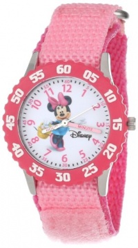 Disney Kids' W000024 Minnie Mouse Stainless Steel Time Teacher Watch Disney Kids' W000024 Minnie Mouse Stainless Steel Time Teacher Watch