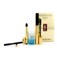 Yves Saint Laurent Luxurious Mascara & Touche Eclat Set: Luxurious Mascara + Touche Eclat + Eye Make Up Remover + Eye Pencil - 4pcs