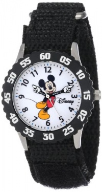 Disney Kids' W000233 Mickey Mouse Stainless Steel Time Teacher Watch with Moving Hands Disney Kids' W000233 Mickey Mouse Stainless Steel Time Teacher Watch with Moving Hands
