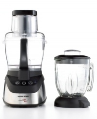 Give your kitchen confidence a boost with Black & Decker's versatile food processor. Its wide-mouth feed shoot reduces prep time by accommodating larger items, while a handy 5-cup blender jar attachment adds another function to its already vast repertoire. One-year warranty. Model FP2620S. Give your kitchen confidence a boost with Black & Decker's versatile food processor. Its wide-mouth feed shoot reduces prep time by accommodating larger items, while a handy 5-cup blender jar attachment adds another function to its already vast repertoire. One-year warranty. Model FP2620S.