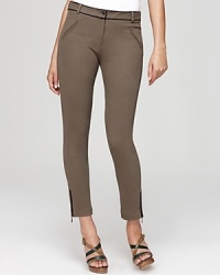 Equestrian-inspired looks sashayed down fall runways and with a sleek silhouette and faux leather trim, these Bloomingdale's Exclusive Gerard Darel pants ride home the trend. Equestrian-inspired looks sashayed down fall runways and with a sleek silhouette and faux leather trim, these Bloomingdale's Exclusive Gerard Darel pants ride home the trend.