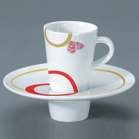 For over two centuries Raynaud has created unique Limoges porcelain, with a marked preference for relief shapes and generously colored and gilt decorations. Metamorphoses is a striking pattern of red and gold with a butterfly motif. For over two centuries Raynaud has created unique Limoges porcelain, with a marked preference for relief shapes and generously colored and gilt decorations. Metamorphoses is a striking pattern of red and gold with a butterfly motif.