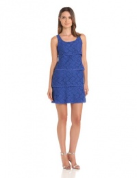 laundry BY SHELLI SEGAL Women's Lace Tank Dress, Jet Blue, 10 laundry BY SHELLI SEGAL Women's Lace Tank Dress, Jet Blue, 10