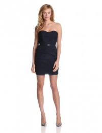 laundry BY SHELLI SEGAL Women's Strapless Tiered Cocktail Dress, Ink Blot, 4 laundry BY SHELLI SEGAL Women's Strapless Tiered Cocktail Dress, Ink Blot, 4