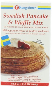 Kungsornen Swedish Pancake & Waffle Mix, 14.1-Ounce Boxes (Pack of 6) Kungsornen Swedish Pancake & Waffle Mix, 14.1-Ounce Boxes (Pack of 6)