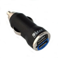 GTMax Metalic Black 2-Port (2.1A Output 10W) USB Car Charger Adapter for Samsung Galaxy Note 2 Note II N7100 4G LTE HD GTMax Metalic Black 2-Port (2.1A Output 10W) USB Car Charger Adapter for Samsung Galaxy Note 2 Note II N7100 4G LTE HD