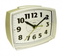 Westclox White Quartz Analog Alarm Clock 22192 Westclox White Quartz Analog Alarm Clock 22192