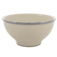 Lenox Solitaire Platinum Banded Ivory China Rice Bowl Lenox Solitaire Platinum Banded Ivory China Rice Bowl
