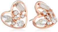 Betsey Johnson Iconic Baguette Crystal Heart Stud Earrings Betsey Johnson Iconic Baguette Crystal Heart Stud Earrings