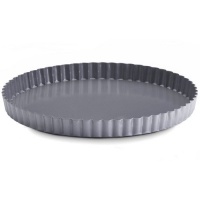 BonJour Bakeware Commercial Nonstick 9.5 Fluted Tart Pan with Loose Base BonJour Bakeware Commercial Nonstick 9.5 Fluted Tart Pan with Loose Base