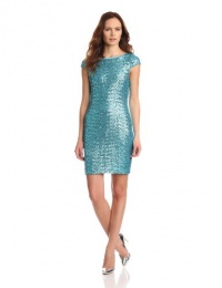 Ali Ro Women's Sequin with Cut Out Back Dress, Cool Aqua, X-Large Ali Ro Women's Sequin with Cut Out Back Dress, Cool Aqua, X-Large