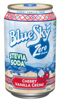 Blue Sky ZERO Calorie Cherry Vanilla Creme Stevia Soda, 12-Ounce Cans (Pack of 24) Blue Sky ZERO Calorie Cherry Vanilla Creme Stevia Soda, 12-Ounce Cans (Pack of 24)