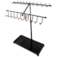 MyGift® 15 inch Black Metal 30-Hook Necklace / Bracelet Jewelry Organizer Display Rack MyGift® 15 inch Black Metal 30-Hook Necklace / Bracelet Jewelry Organizer Display Rack