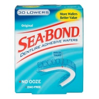 Sea-bond Lowers Original Denture Adhesive Wafers, 30 Count Sea-bond Lowers Original Denture Adhesive Wafers, 30 Count