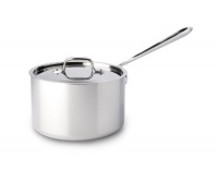 All Clad Stainless Steel 4-Quart Sauce Pan with Lid All Clad Stainless Steel 4-Quart Sauce Pan with Lid