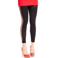 Angelina Opaque Textured Footless Tights, Sexy Ripped Sides, #5296 Angelina Opaque Textured Footless Tights, Sexy Ripped Sides, #5296